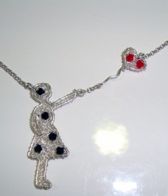 AOBOCO Collana Ballerina In Argento 925 Con Cristalli Austriaci – Ciondolo A Forma Di Ballerina, Regalo A Tema Danza Per Donne E Ragazze, Catena Regolabile 45-50 Cm