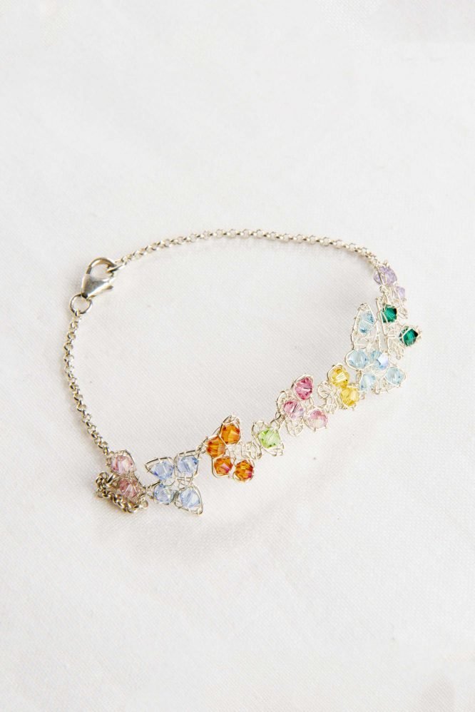 Farfalline – Bracciale con cristalli Swarovski