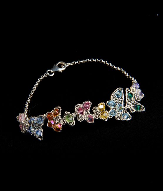 Farfalline – Bracciale con cristalli Swarovski