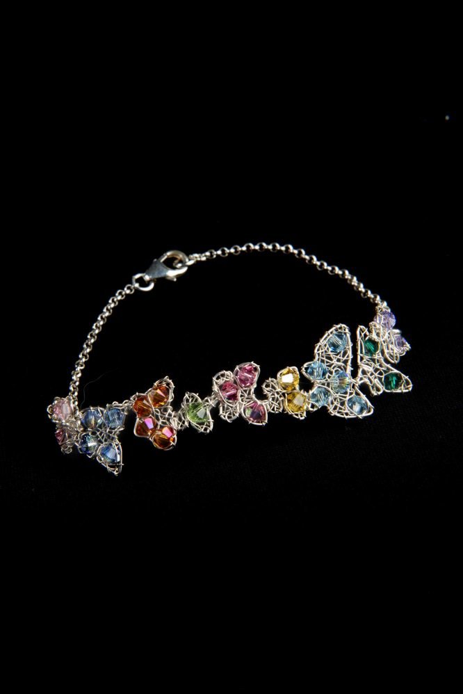 Farfalline – Bracciale con cristalli Swarovski